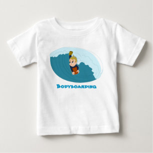 Para Bebê Camiseta de desenho animado do Bodyboard