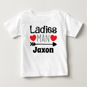 Para Bebê Camiseta de Dias de os namorados Personalizados