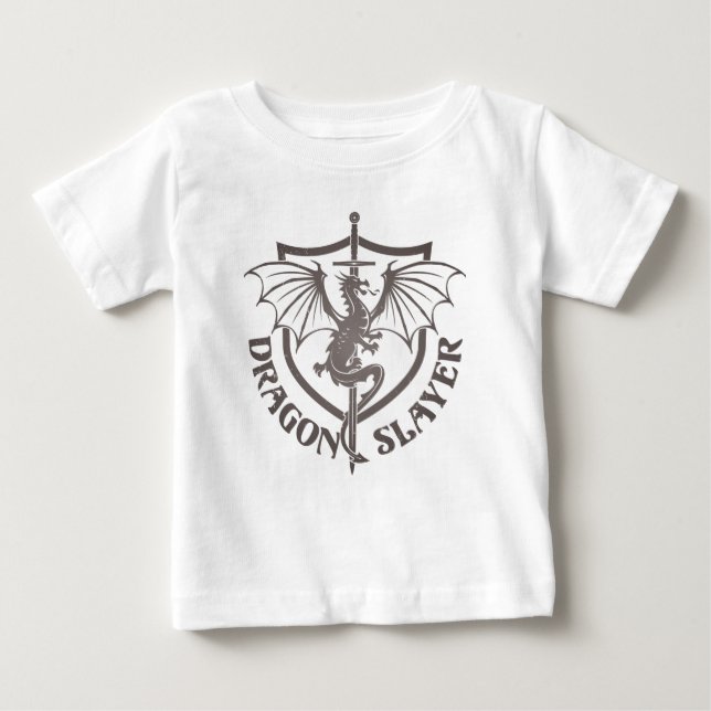 Para Bebê Camiseta de Dragão (Frente)