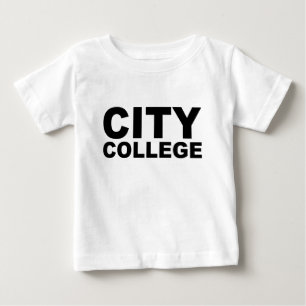 Para Bebê Camiseta de Educação CITY COLLEGE Chapéu Caneca Mo