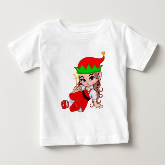 Para Bebê Camiseta de elfa fada fofa (Frente)