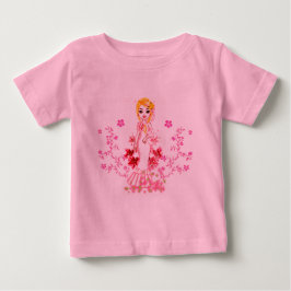 Para Bebê Camiseta de Fada das Flores