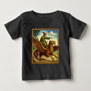 Para Bebê Camiseta de Fantasia Retro Medieval com Cavaleiro 