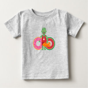 Para Bebê Camiseta de festa na piscina salva-vidas zumbi