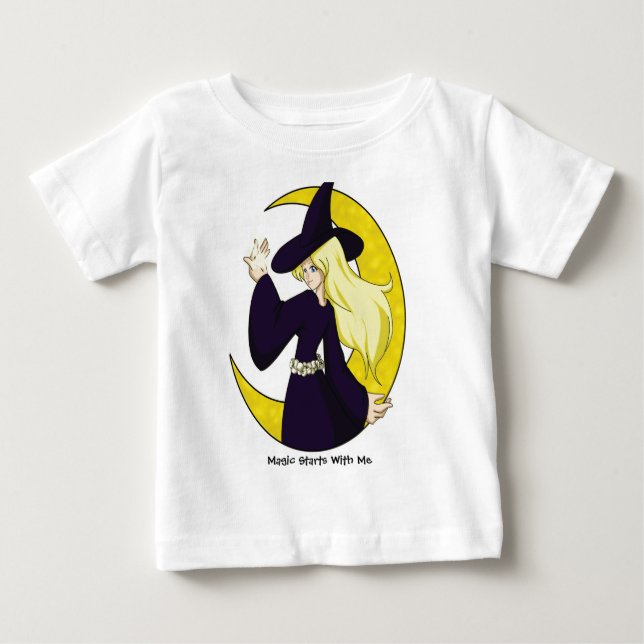 Para Bebê Camiseta de folhas compridas (Frente)