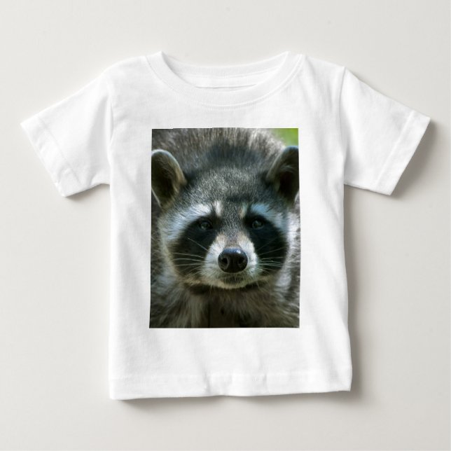 Para Bebê Camiseta de Guaxinim (Frente)