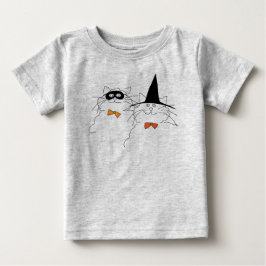 Para Bebê Camiseta de Halloween Felina