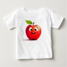 Para Bebê Camiseta de Jersey Fina Apple Impressa