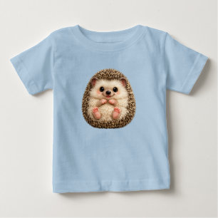 Para Bebê Camiseta de Jersey Fina de Bebêouriço-Cacheiro Fof