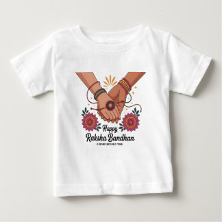 Para Bebê Camiseta de Jersey Fina Raksha Bandhan Baby
