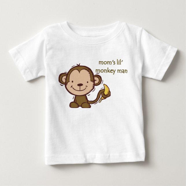 Para Bebê camiseta de macaco (Frente)