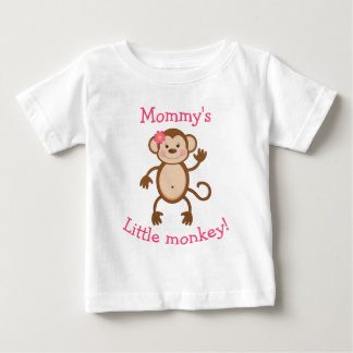 Para Bebê Camiseta de macaco mamãe