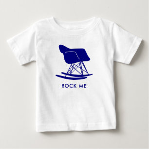 Para Bebê Camiseta de marinho de Meio século moderno rochoso