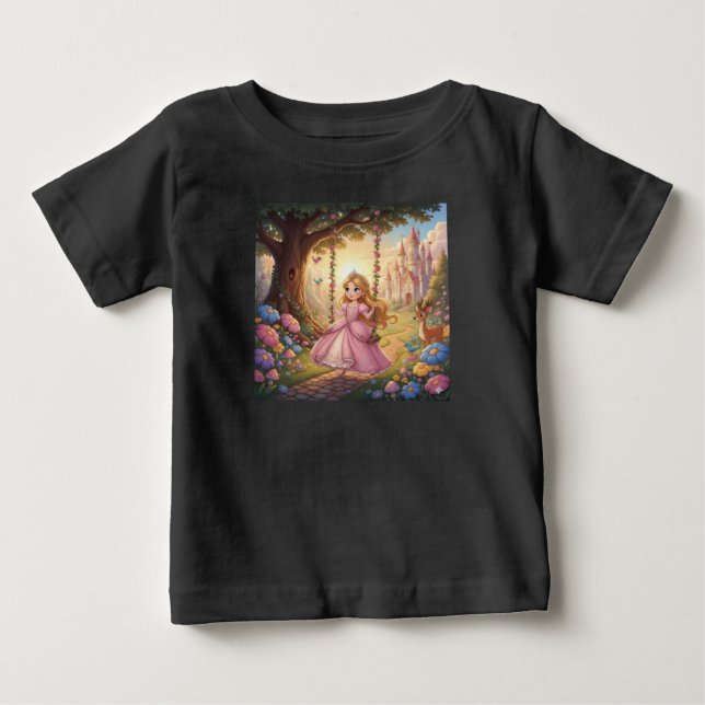 Para Bebê Camiseta de Menina (Frente)