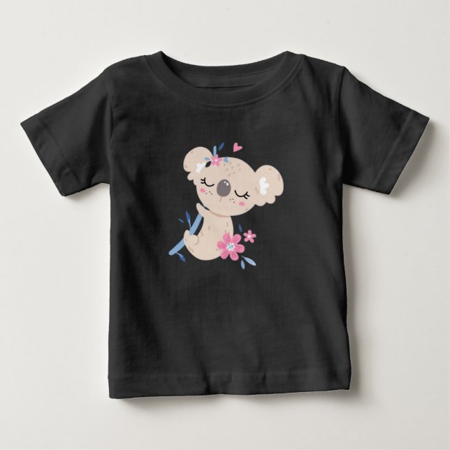 Para Bebê Camiseta de menina, camiseta infantil (Frente)