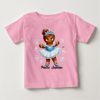 Para Bebê Camiseta de menina de gengibre fofa bailarina