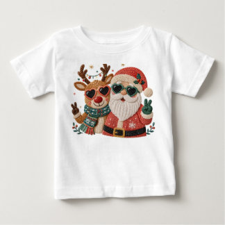 Para Bebê Camiseta de Natal