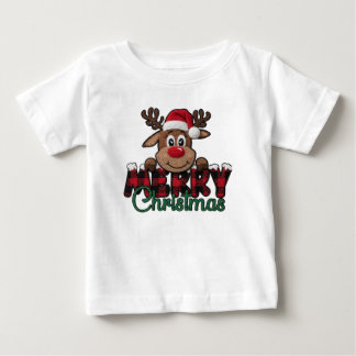 Para Bebê Camiseta de Natal