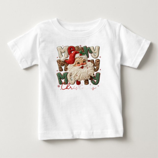 Para Bebê Camiseta de Natal (Frente)