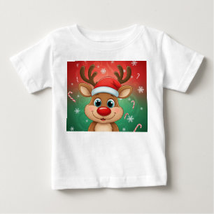 Para Bebê Camiseta de Natal Feliz - Holi Adorável