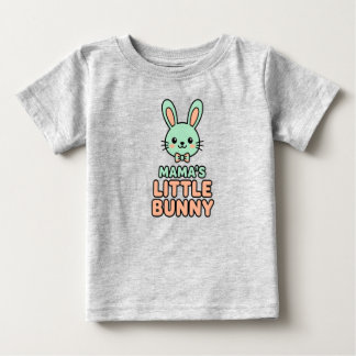 Para Bebê Camiseta de Páscoa do Coelhinho da Mamãe, Roupa de