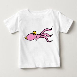 Para Bebê camiseta de polvo engraçada