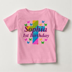 PARA BEBÊ CAMISETA DE PRIMEIRO ANIVERSÁRIO CRISTÃO PERSONALI