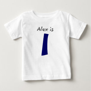 Para Bebê Camiseta de primeiro aniversario Personalizável Id