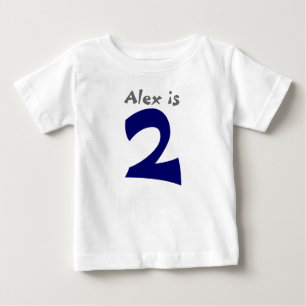 Para Bebê Camiseta de primeiro aniversario Personalizável Id
