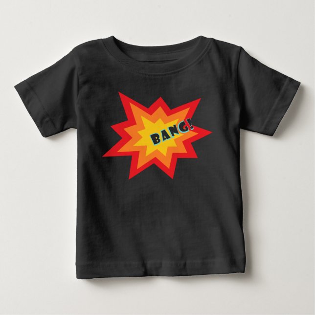 Para Bebê Camiseta de Quadrinhos (Frente)