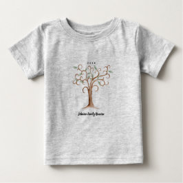 Para Bebê Camiseta De Reunião De Árvore Toddler T Shirt
