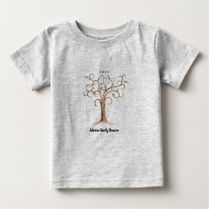 Para Bebê Camiseta De Reunião De Árvore Toddler T Shirt