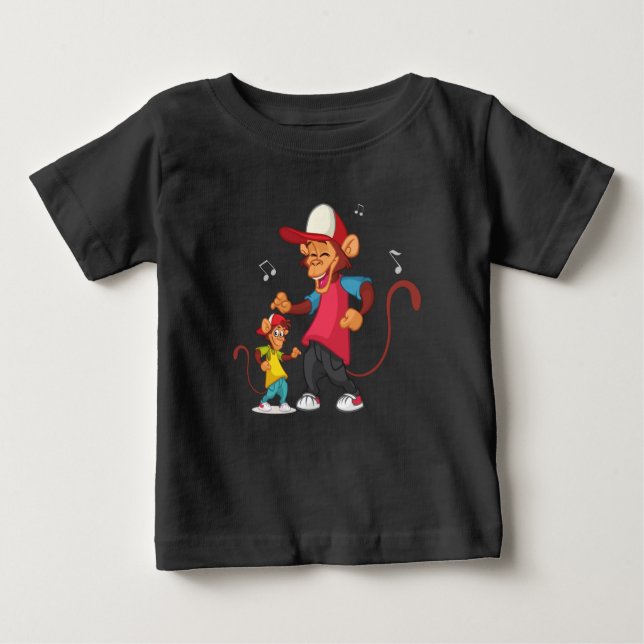 Para Bebê Camiseta de revestimento do pai e do Me (Frente)