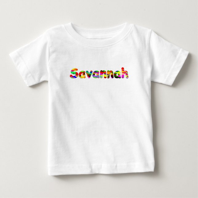 Para Bebê Camiseta de Savannah (Frente)