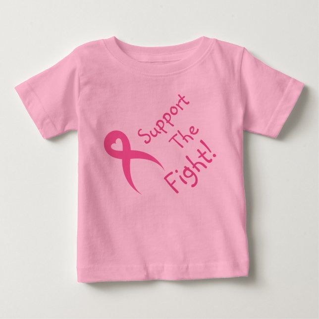 Para Bebê Camiseta de Sensibilização do Cancer da Mama (Frente)