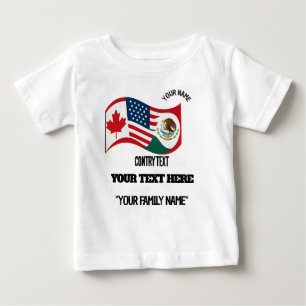 Para Bebê Camiseta de Torneio de Futebol da Família Personal