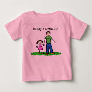 Para Bebê Camiseta Desenhadora De Menina De pai (Personaliza