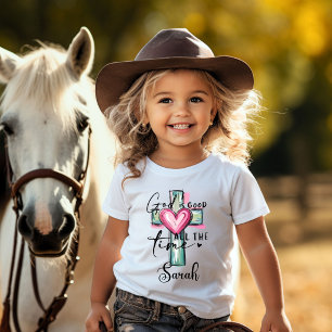 Para Bebê Camiseta Deus é Bom Todo o Tempo Personalizada