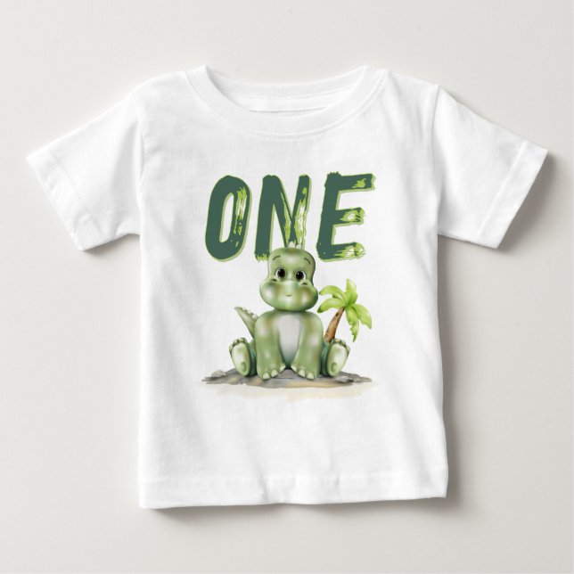 Para Bebê Camiseta Dinossaur Baby (Frente)