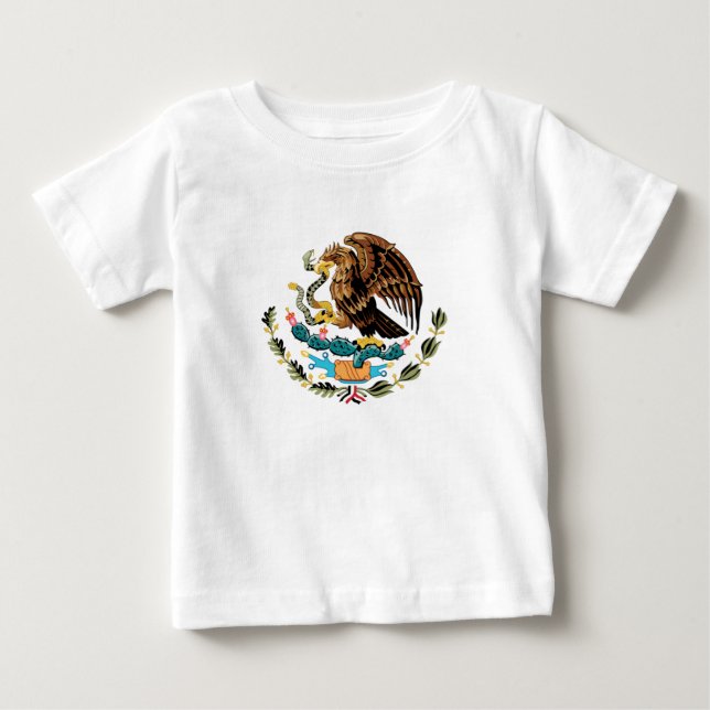 Para Bebê Camiseta do brasão mexicano (Frente)