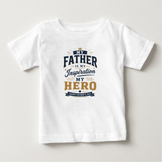 Para Bebê Camiseta do Dia dos Pais