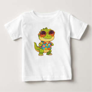 Para Bebê Camiseta do dinossauro