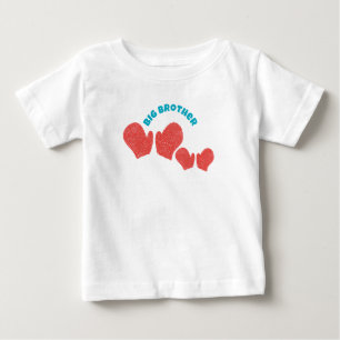 Para Bebê Camiseta do Irmão Mais Velho - Tema de Luvas Verme