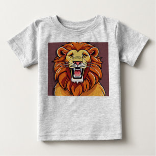 Para Bebê Camiseta do Logotipo Geométrico Monocromático do L