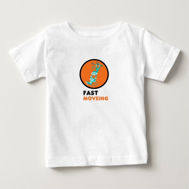 Para Bebê Camiseta do macaco (Frente)