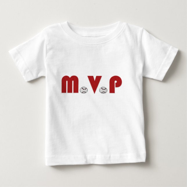 Para Bebê Camiseta do MVP de Beisebol (Bebês) (Frente)
