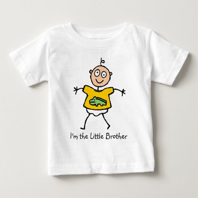 Para Bebê Camiseta do pequeno irmão (Frente)