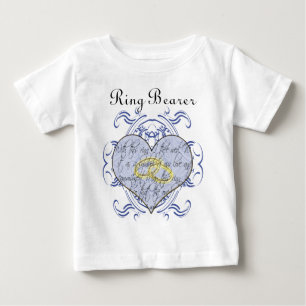 Para Bebê Camiseta do Portador do Anel - Com Este Anel Eu Te