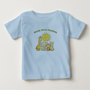 Para Bebê Camiseta do sol amigável