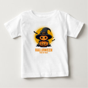 Para Bebê Camiseta do trick or treat de Halloween